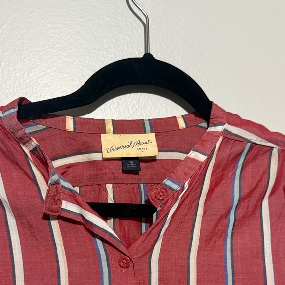 Universal Thread Striped Button-Down Shirt - Picture 2 of 5
